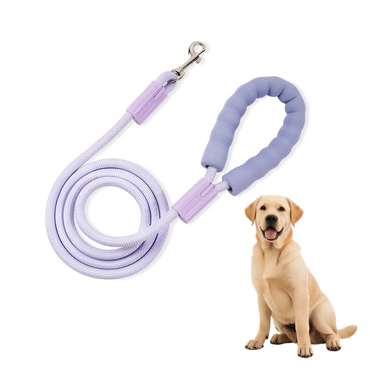 Vibe Traction Leash for Dogs & Cats | Soft Foam Handle, Durable Rope Lead for Pets