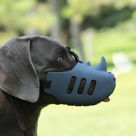 Silicone Rhino Muzzle | Mouth Cover, Anti-bite Muzzle for Dogs