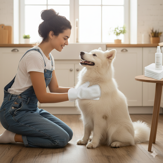 Dry Bath Mittens – Disposable Pet Cleaning Gloves for Dogs & Cats