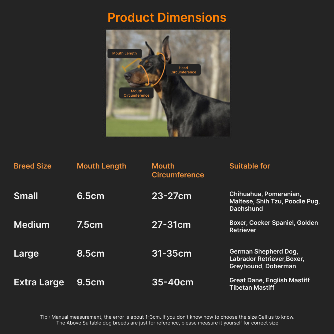 Silicone Rhino Muzzle | Mouth Cover, Anti-bite Muzzle for Dogs