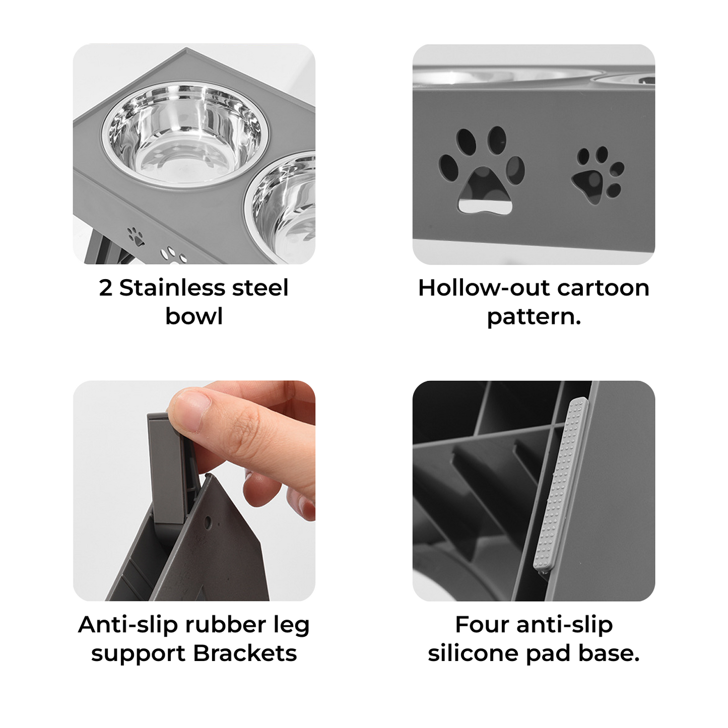 Lift & Feast | 3 Level Adjustable Food Table for Dogs & Cats