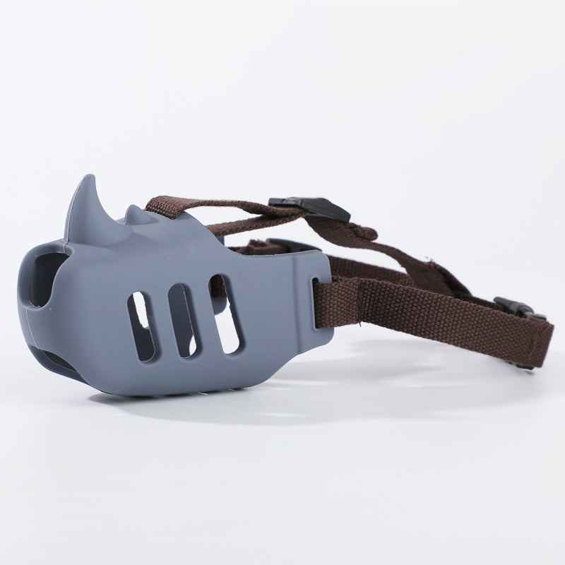 Silicone Rhino Muzzle | Mouth Cover, Anti-bite Muzzle for Dogs