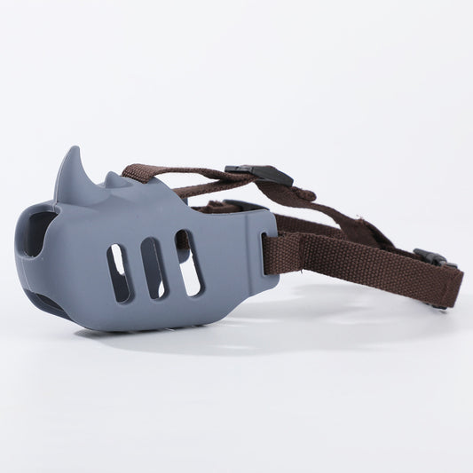 Silicone Rhino Muzzle | Mouth Cover, Anti-bite Muzzle for Dogs