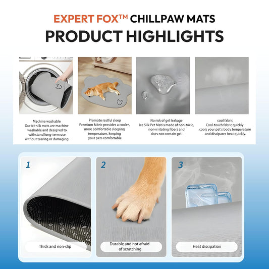 ChillPaw Cooling Mat for Small Dogs| Hot Weather Relief