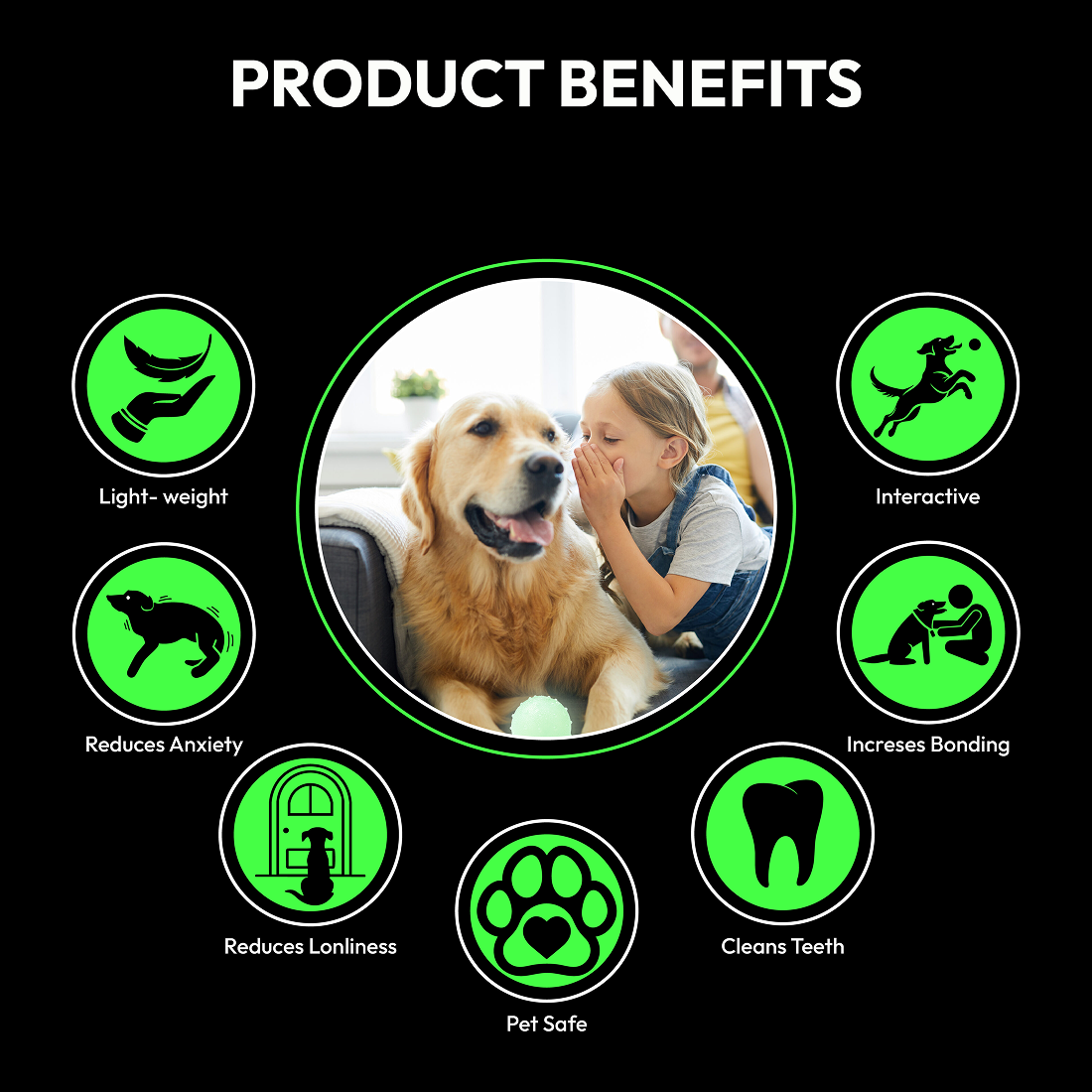 PawGlow Bounce – Luminous Bouncy Chew Ball Pet Toy