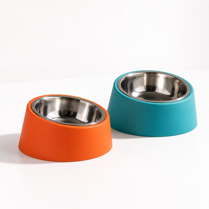 EatRight Anti-Choking Tilted Stainless Steel Pet Bowl