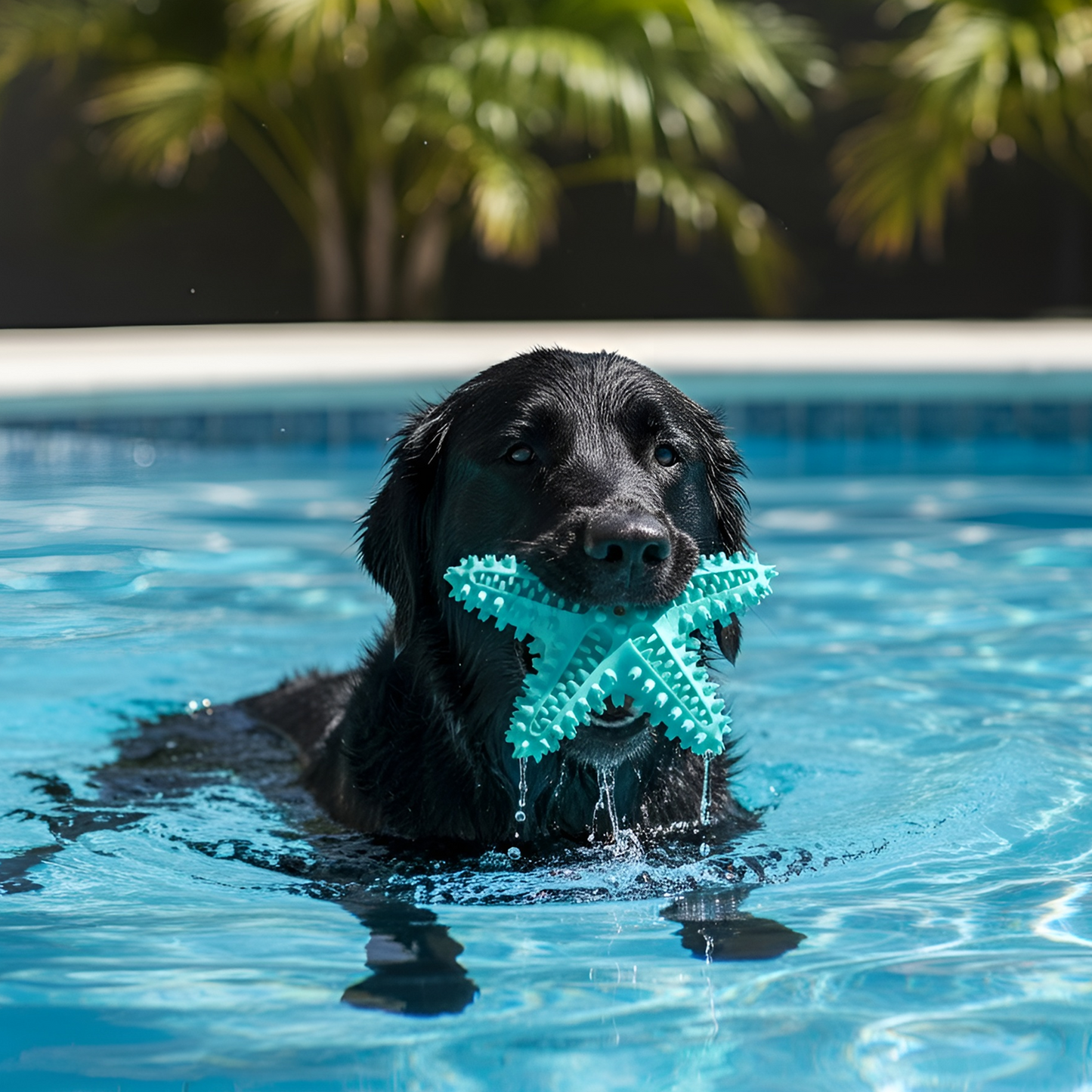 Starfish Squeaky Chew & Swimming Toy