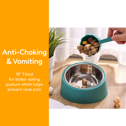 EatRight Anti-Vomit Stainless Steel Pet Bowl