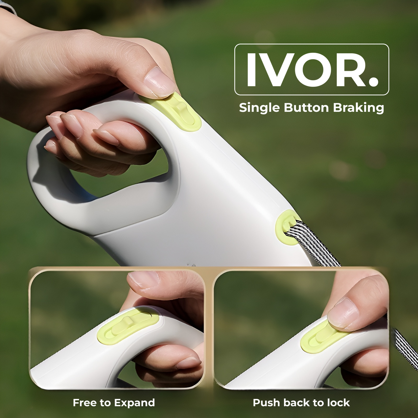 IVOR Minimal Retractable Dog Leash - Coastal Dusk