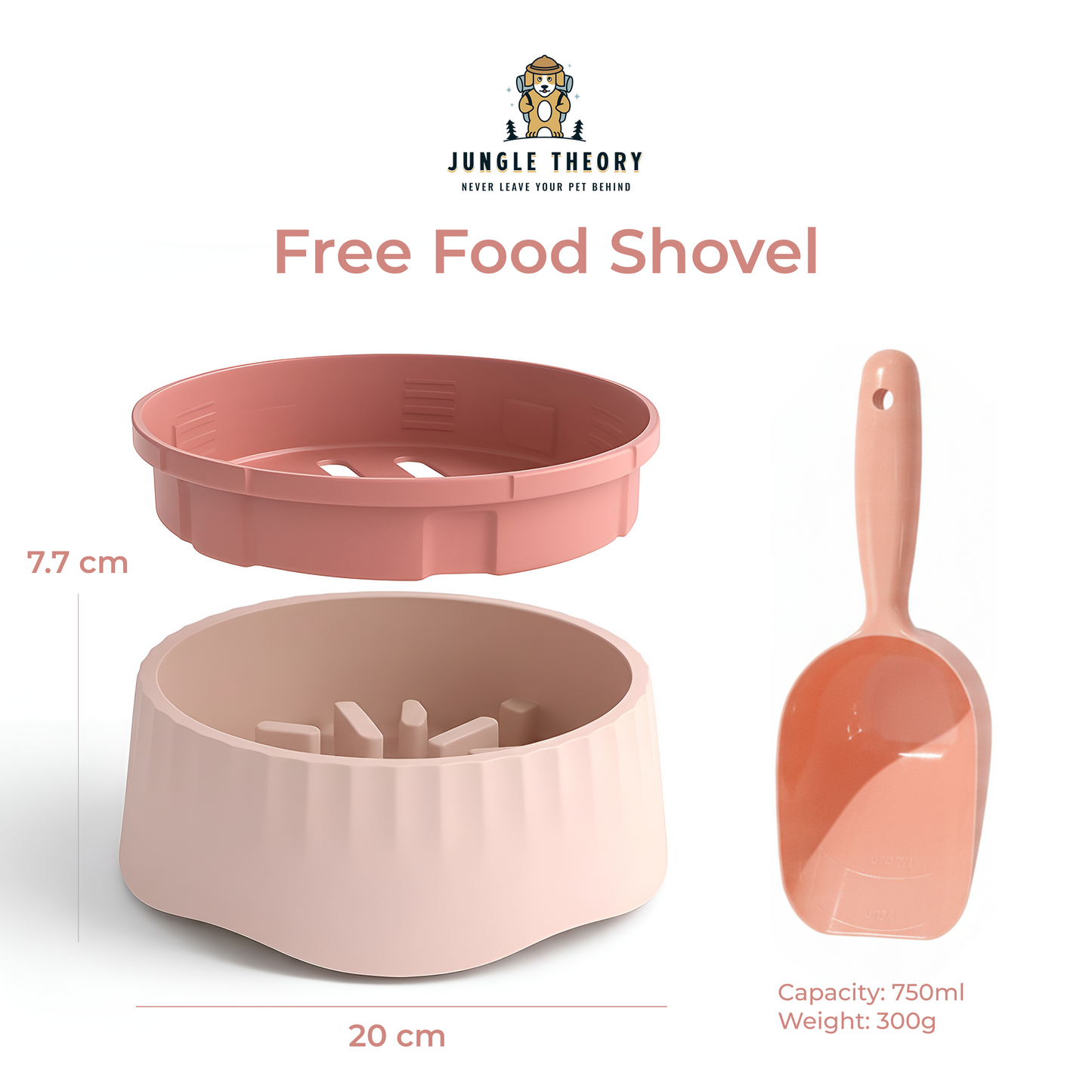 PaceMate 2-in-1 Slow Feeder Dog Bowl