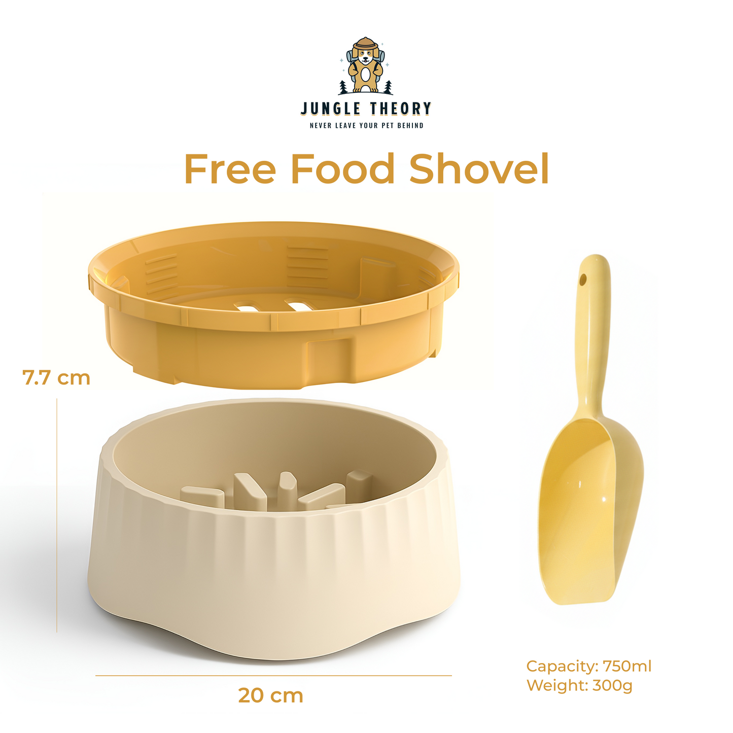 PaceMate 2-in-1 Slow Feeder Dog Bowl