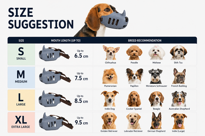 Silicone Rhino Muzzle | Mouth Cover, Anti-bite Muzzle for Dogs