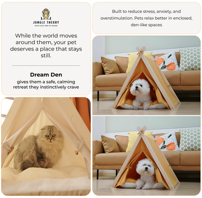 DreamDen™ Indoor Pet Tent | Stylish Home Décor Pet House