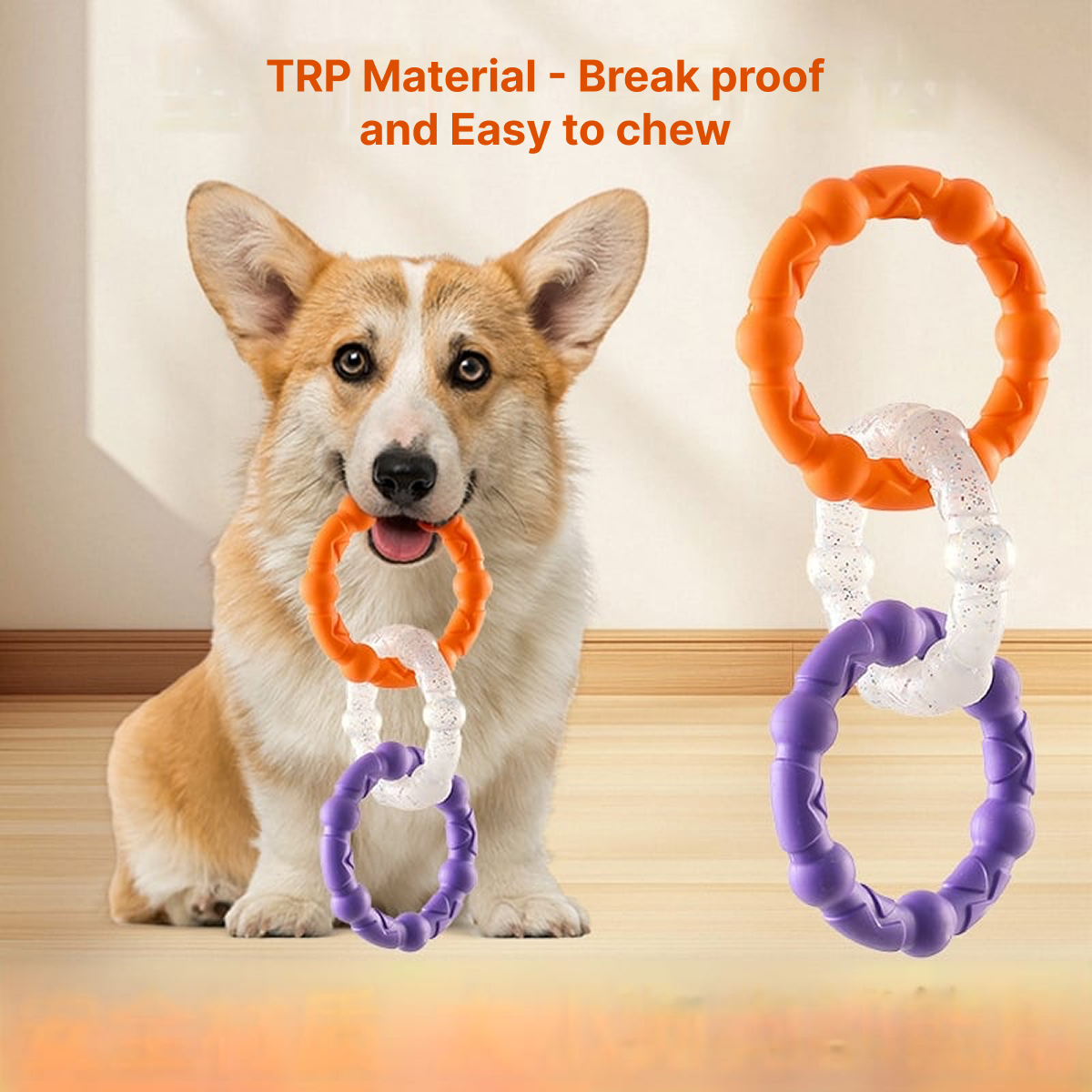 TuggLoop Rings Chew Toy for Puppies and Dogs