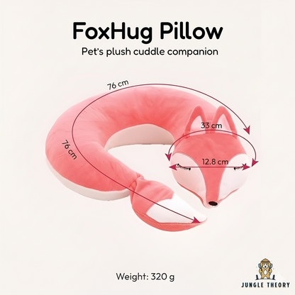 FoxHug Pillow – Soft Plush Dog Pillow & Cuddle Cushion