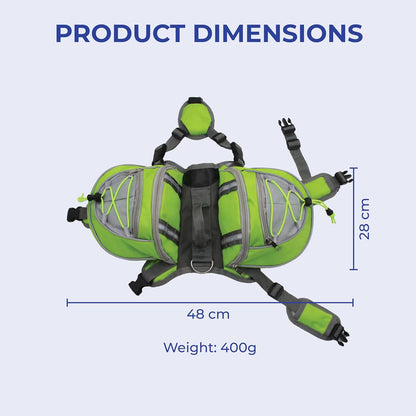 TailTrek Pet Saddle Backpack for Hiking, Camping & Outdoor