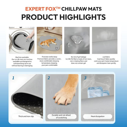 ChillPaw Cooling Mat for Small Dogs| Hot Weather Relief