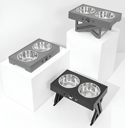 Lift & Feast | 3 Level Adjustable Food Table for Dogs & Cats