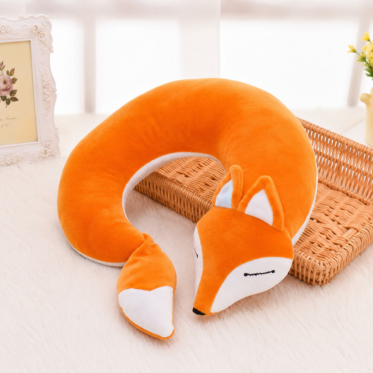 FoxHug Pillow – Soft Plush Dog Pillow & Cuddle Cushion