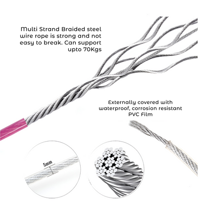 Anchor Twist Spiral Steel Stake and Tie-Out Wire