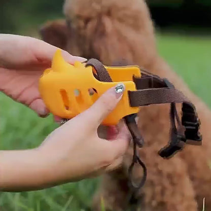 Silicone Rhino Muzzle | Mouth Cover, Anti-bite Muzzle for Dogs